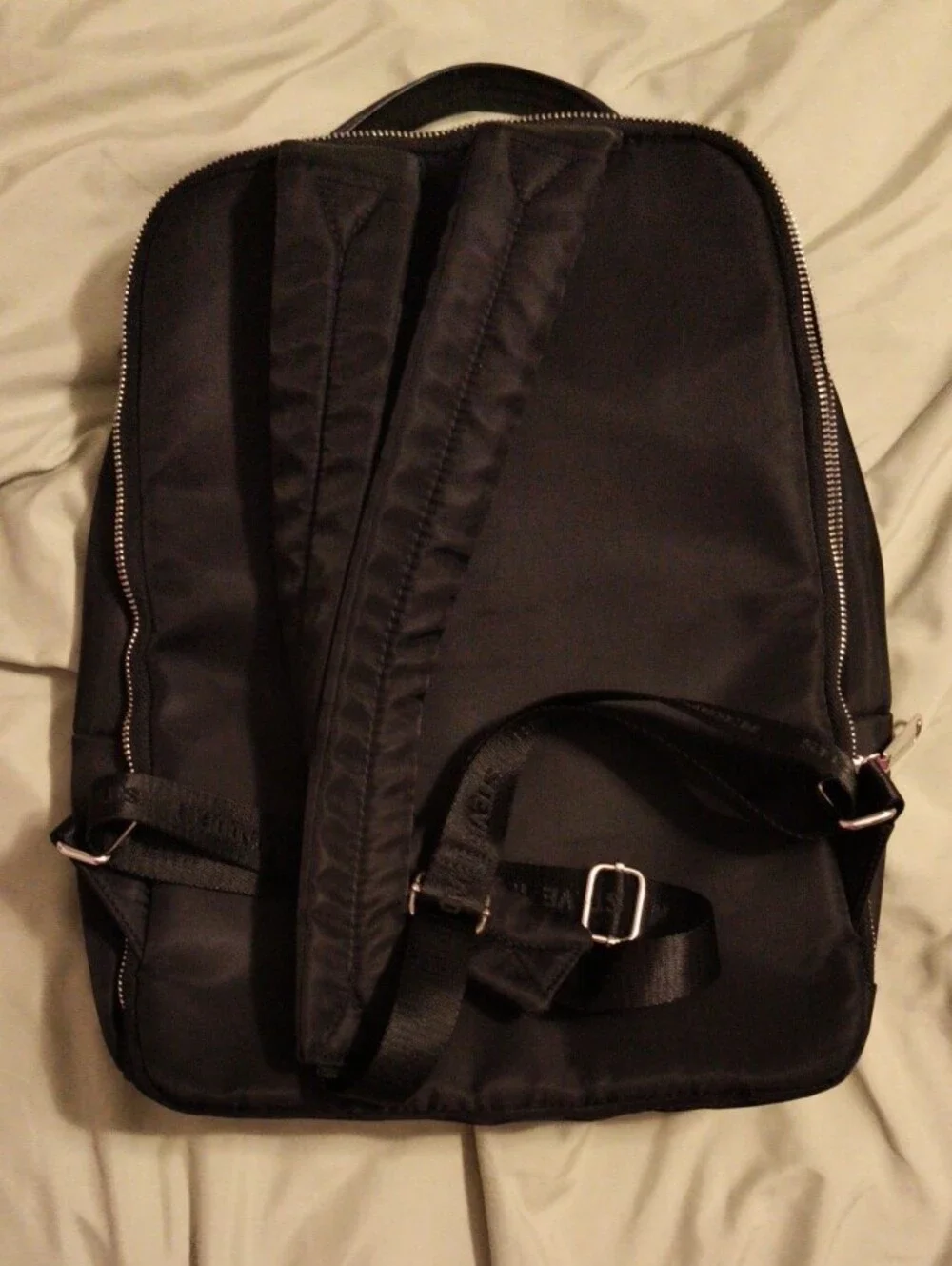 Black Steve Madden Quilted Backpack